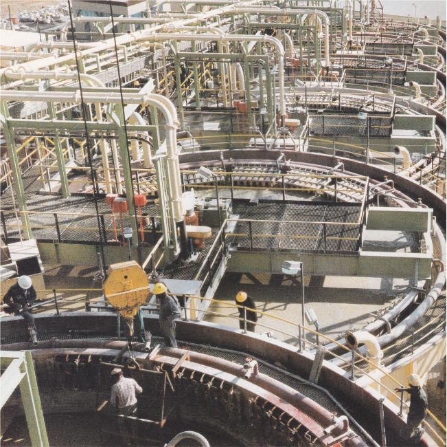 Leach Tanks - 22 Agitators were installed at this gold plant for a CIL application.